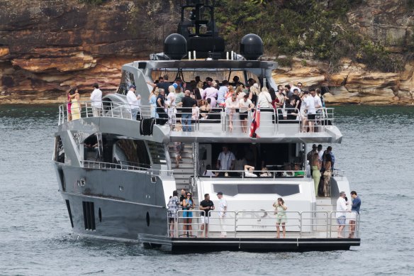 A boat moored off Cremorne Point last week.