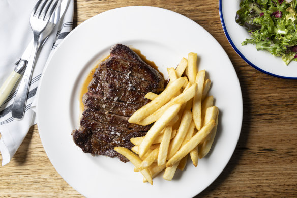 Go-to dish: Steak frites.
