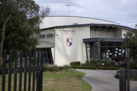 Mentone Girls’ Secondary College.