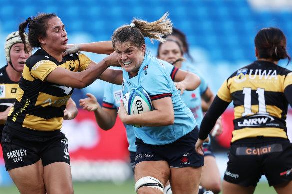 Grace Hamilton tries to break through against the Force.