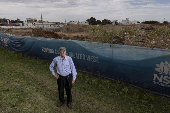 Bill Ryall, one of NSW's leading contamination experts at 6 Grand Avenue Camellia.