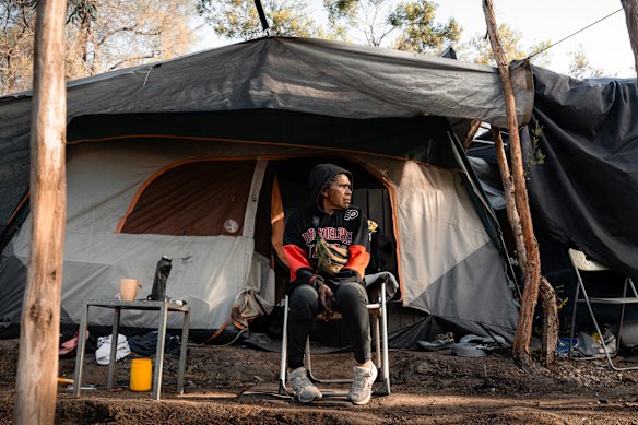 Coco Stott, who spoke with photographer Penny Stephens, is among Victoria’s homeless population. 