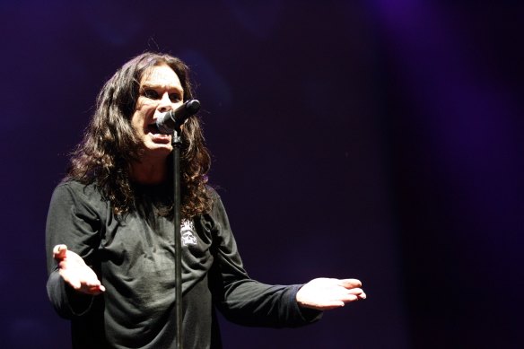 Ozzy Osbourne performs in Australia in 2008.