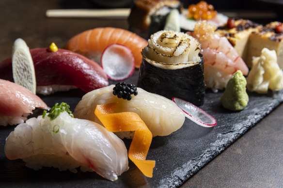Go-to dish: Bansho’s sushi platter is a world away from food-court fodder.