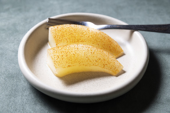 Go-to dish: Melon with chilli vinegar.