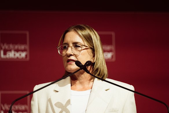 Premier Jacinta Allan speaks at Labor's state conference last weekend.