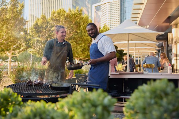 Hearth’s Brian Cole and Fervor’s Paul “Yoda” Iskov team up for a series of fire-driven feasts at The Ritz-Carlton, Perth.