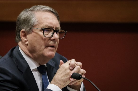 Warwick Smith appears before the Barilaro inquiry. 