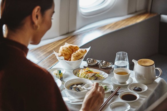 Potent flavours: First class dining on Cathay.
