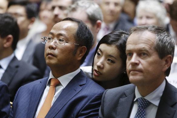 Huang Xiangmo and Bill Shorten in 2013.