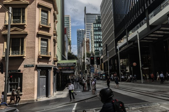 A skyscraper up to 51 storeys to be built on the corner of George and Hunter streets will serve as one of the entrances to the metro train station.