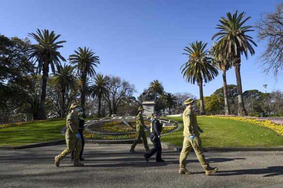 ADF personnel have returned to Victorian streets to doorknock positive cases and close contacts.