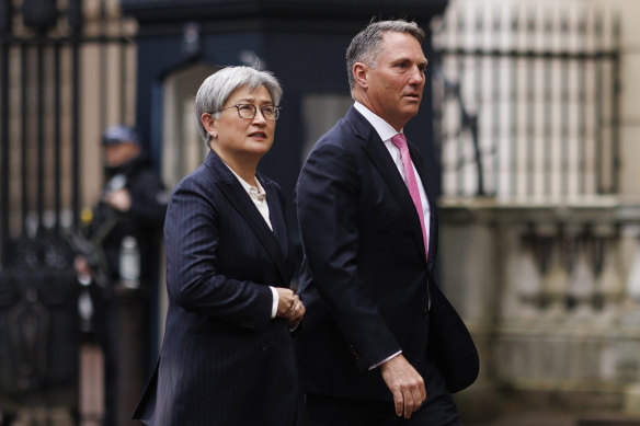 Foreign Minister Penny Wong and Defence Minister Richard Marles in London for the Australia-UK ministerial consultations.