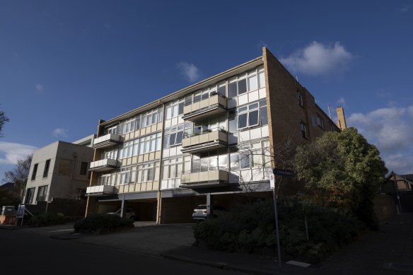 A view of the Motstone block from Walsh Street.