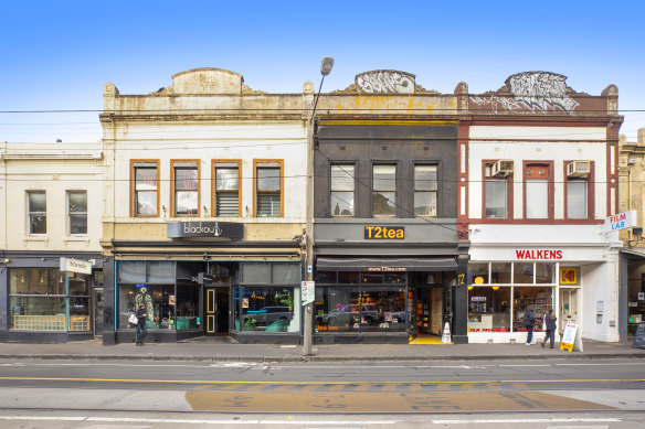 Shop fronts at 340-342 Brunswick Street, Fitzroy.