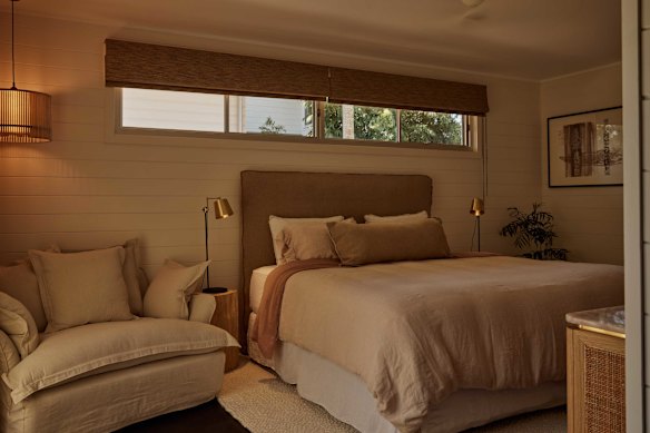Earthy hues, warm lighting and plush linens are a balm for the Byron chaos.