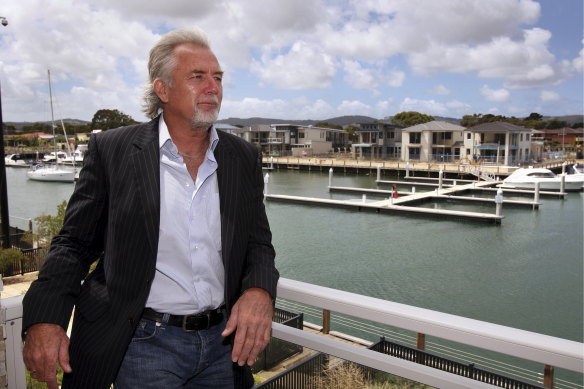 John  Woodman at his Martha Cove Property.   