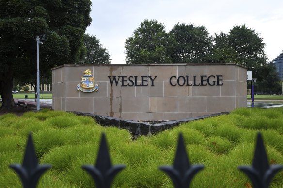 Former principal Phil De Young sent his three children to Wesley College thanks to a staff discount.