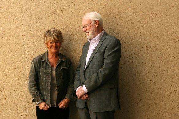 Stratton with long-time colleague and fellow reviewer Margaret Pomeranz when hosting The Movie Show.