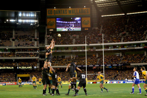 The Wallabies at the MCG in 2007.