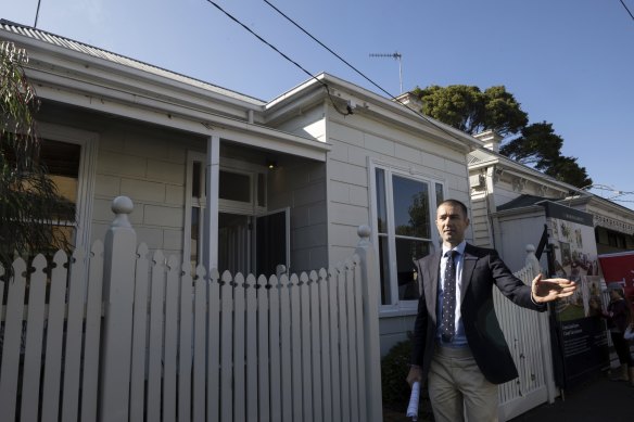 Marshall White auctioneer James McCormack sold 70 Moore Street in post-auction negotiations.