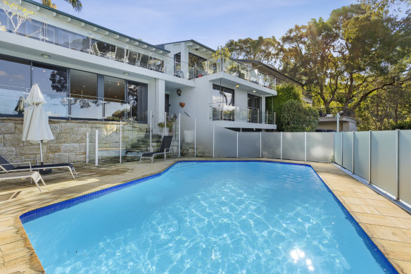 The Clifton Gardens home of Meredith Hellicar overlooks Chowder Bay.