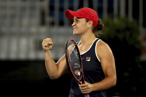 Ashleigh Barty's Australian Open preparations took a step in the right direction in Adelaide.