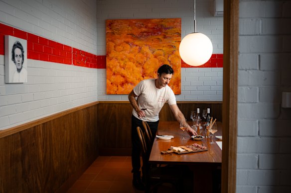 Wine Maker Rory Lane at The Story Wines tasting room.