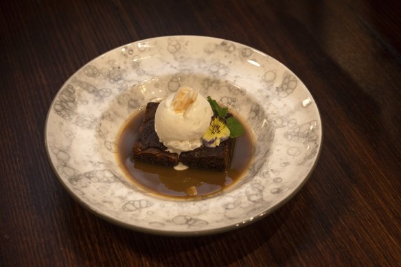 Sticky date pudding.