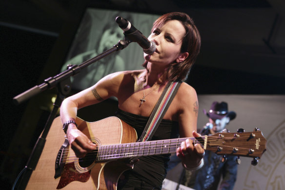 Cranberries lead singer Dolores O'Riordan.