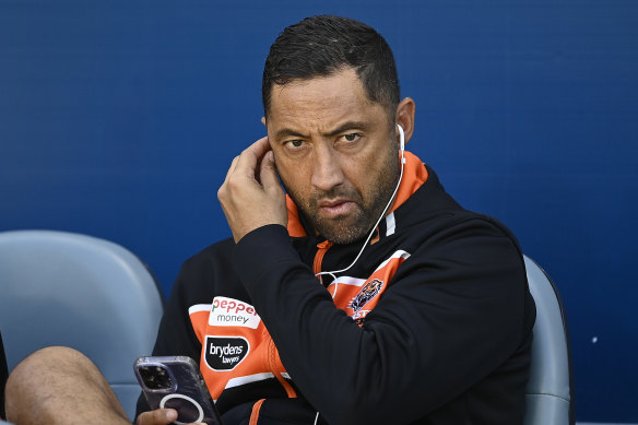 Rattled: Tigers coach Benji Marshall.