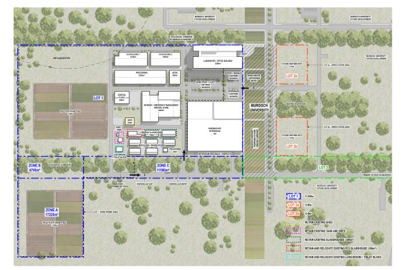 A plan of the new facility.