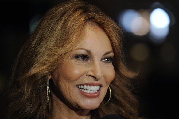 Actress Raquel Welch arrives at the Associates for Breast and Prostate Cancer Studies’ Mother’s Day Luncheon at the Beverly Hills Hotel in Beverly Hills in 2008.