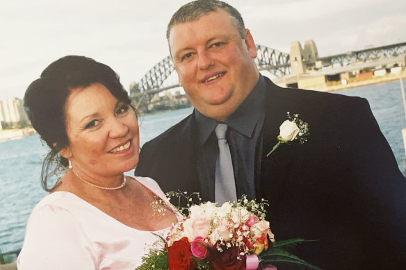 Cherelle and Dave Bailey on their wedding day in 2005.