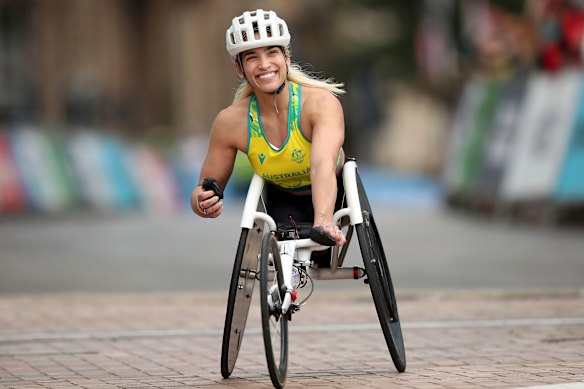All smiles: Madison de Rozario.