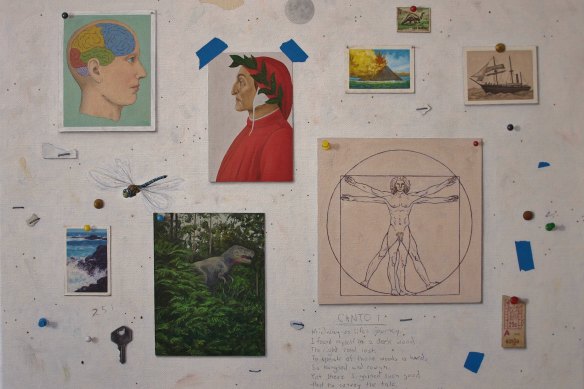 Andrew Sullivan, Studio Wall (mind’s journey).