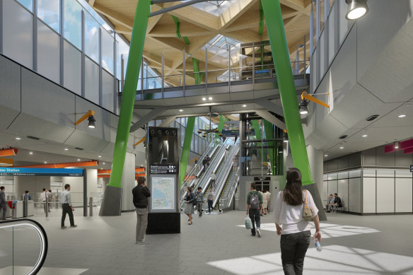 An artist’s impression of the new station.