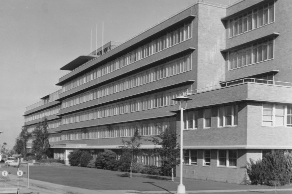 An archival image of the Western General Hospital in Footscray in 1961.