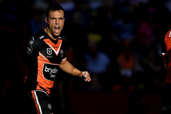 Wests Tigers playmaker Luke Brooks.