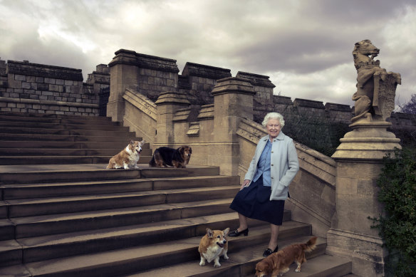 Queen Elizabeth II at Windsor Castle, Berkshire, England, 2016.