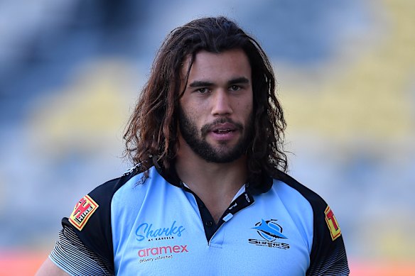 Cronulla Sharks forward Toby Rudolf.
