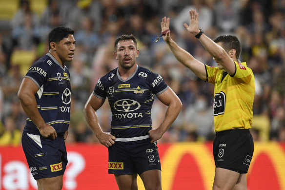 There has been a huge increase in the number of sin bins in the opening four rounds.