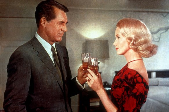 Cary Grant and Eva Marie Saint in a scene from North By Northwest. 
