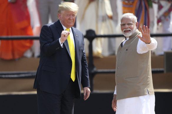 Indian Prime Minister Narendra Modi appeared last year with US President Donald Trump at Sardar Patel Stadium in Ahmedabad, which is now being renamed after the sitting prime minister.