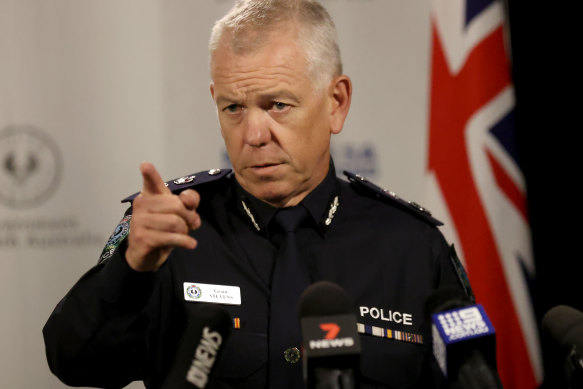 SA Police Commissioner Grant Stevens