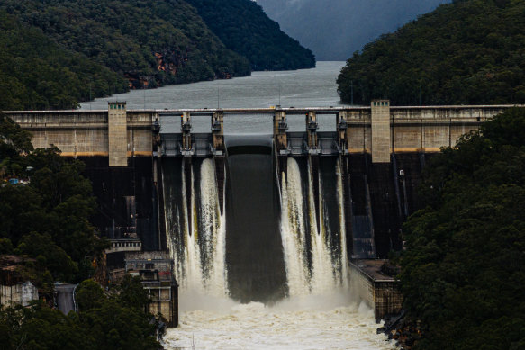 Warragamba Dam provides about 80 per cent of Sydney’s drinking water supply. Testing has revealed trace levels of forever chemicals in the dam. 