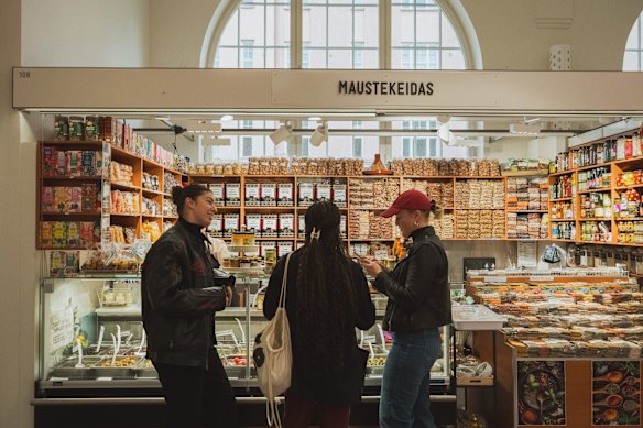 At the markets in Helsinki.