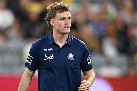 Lachlan Galvin was a spectator in Townsville as the Bulldogs beat the Cowboys.