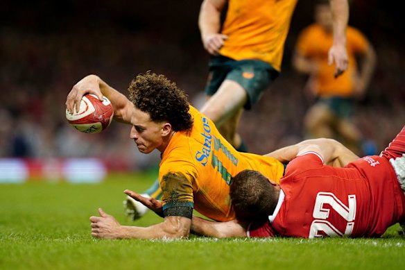 Mark Nawaqanitawase was outstanding against Wales on the Wallabies’ 2022 spring tour.