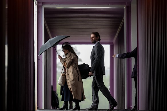 A narrow corridor of respite from the rain before arriving at The Birdcage.